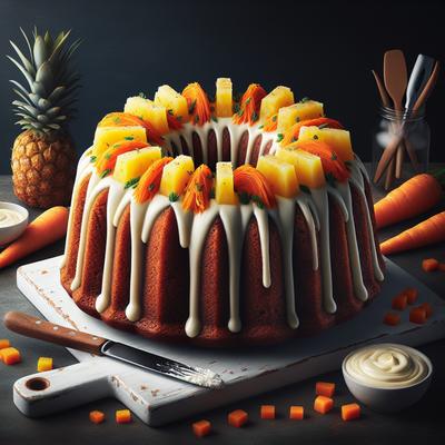 Image of Carrot Pineapple Bundt Cake with Cream Cheese Frosting