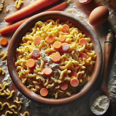 Image of Carrot Spatzle Moehrenspaetzle