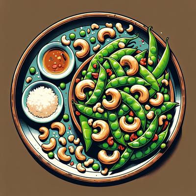 Image of Cashew Snow Pea Stir Fry