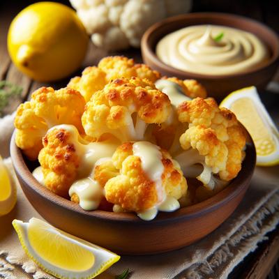 Image of Cauliflower with Lemon Mayonnaise Cheddar Crust