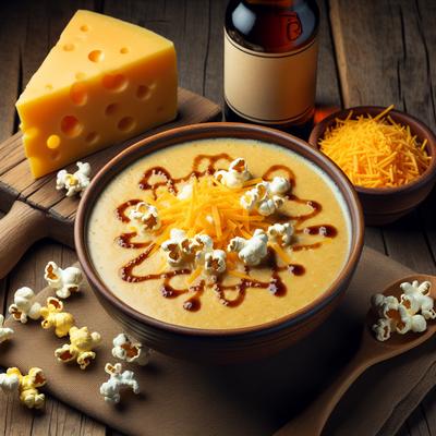 Image of Cheddar Cheese Popcorn Beer Soup