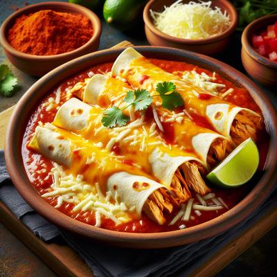Image of Cheese and Chicken Enchiladas
