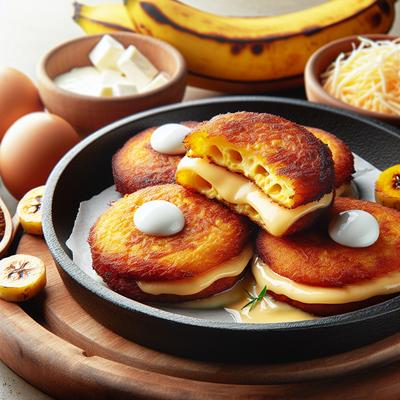 Image of Cheese Filled Plantain Fritters Piononos