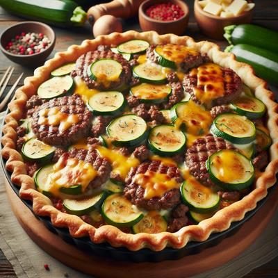Image of Cheeseburger Zucchini Pie