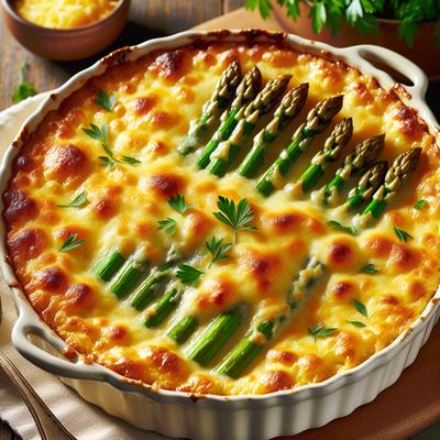 Image of Cheesy Asparagus Casserole