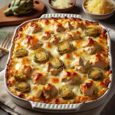 Image of Cheesy Chicken Artichoke Bake