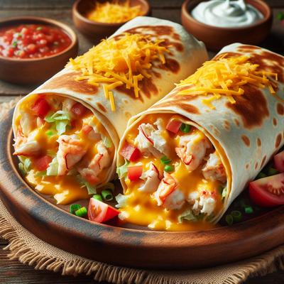Image of Cheesy Crab Burritos
