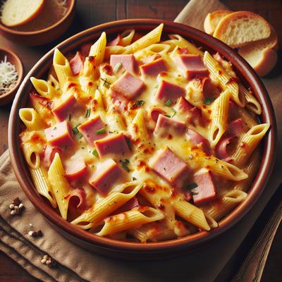 Image of Cheesy Ham Penne Casserole