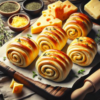 Image of Cheesy Pinwheel Rolls