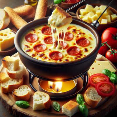 Image of Cheesy Pizza Fondue