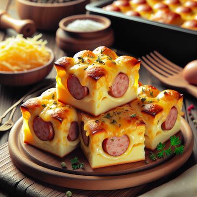 Image of Cheesy Sausage Cocktail Squares