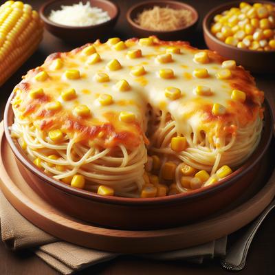 Image of Cheesy Spaghetti Corn Casserole