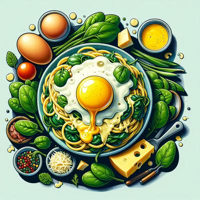Image of Cheesy Spinach Carbonera