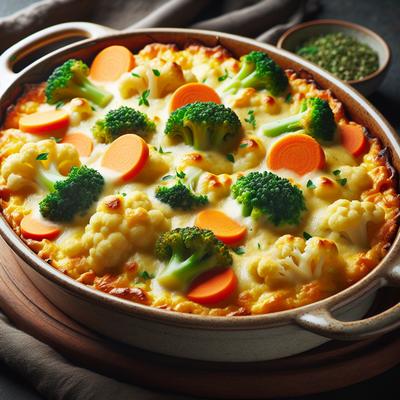 Image of Cheesy Winter Vegetables Casserole