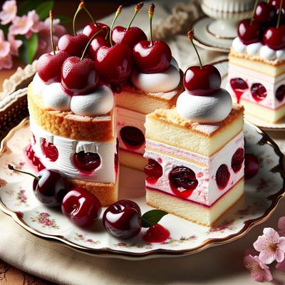 Image of Cherry Chiffon Desserts