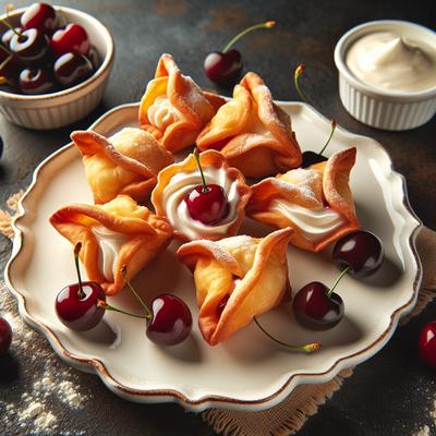 Image of Cherry Creme Puff Wontons