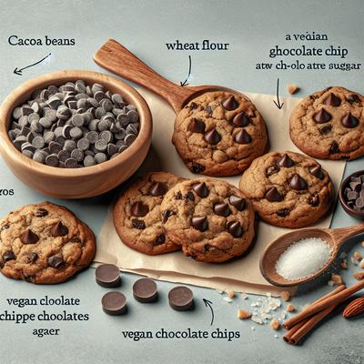 Image of Chewy Vegan Chocolate Chocolate Chip Cookies
