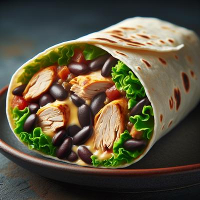Image of Chicken and Black Bean Burritos