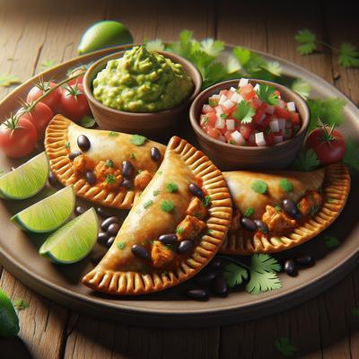 Image of Chicken and Black Bean Empanadas