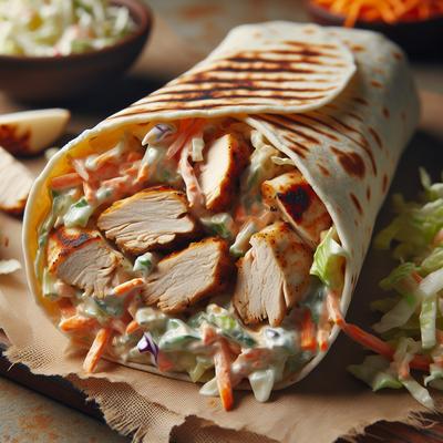 Image of Chicken and Coleslaw Wrap
