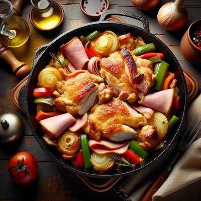 Image of Chicken and Ham Skillet