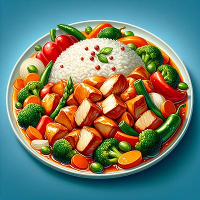 Image of Chicken and Rice Primavera
