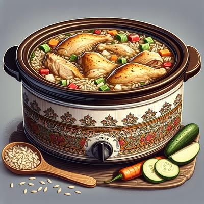 Image of Chicken and Rice Soup Crock Pot