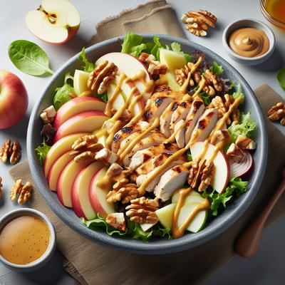 Image of Chicken Apple Walnut Salad with Honey Mustard Dressing