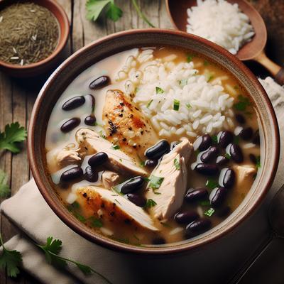 Image of Chicken Black Bean and Rice Soup