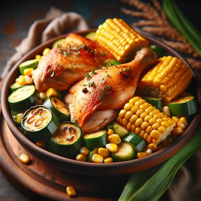 Image of Chicken Corn and Zucchini