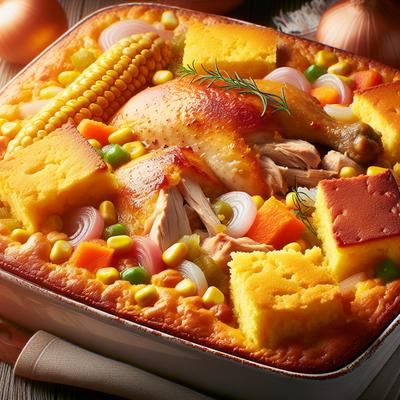Image of Chicken Cornbread Casserole