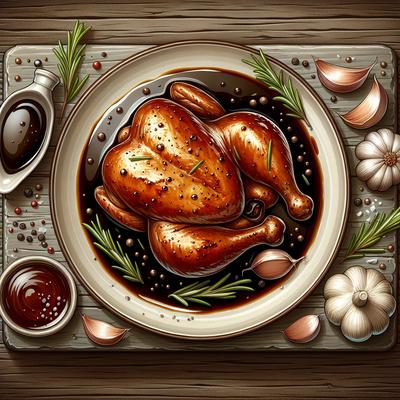 Image of Chicken in Balsamic Barbecue Sauce