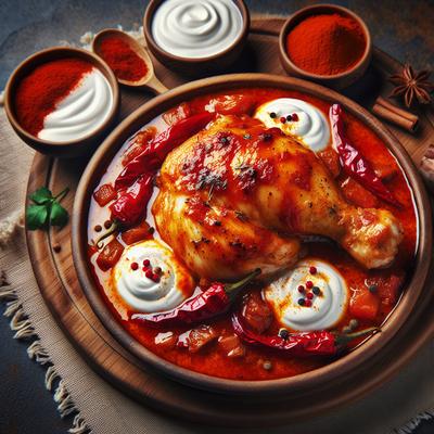 Image of Chicken in Sour Cream Paprika Sauce