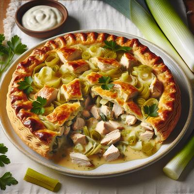 Image of Chicken Leek and Parsley Pie