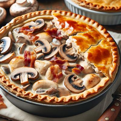 Image of Chicken Mushroom and Bacon Pot Pie