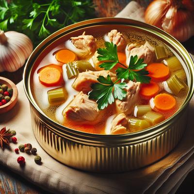 Image of Chicken or Meat Broth or Stock Pressure Canned
