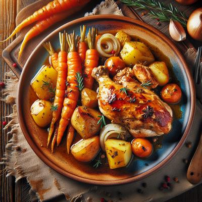 Image of Chicken Provencal with Potatoes and Carrots