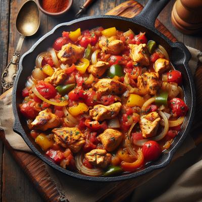 Image of Chicken Salsa Skillet Dump