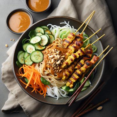 Image of Chicken Satay Noodle Salad