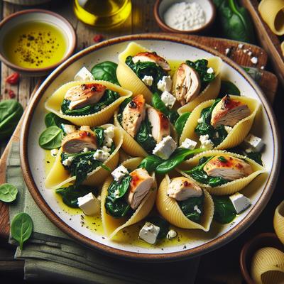 Image of Chicken Spinach and Feta Stuffed Shells