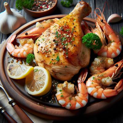 Image of Chicken with Shrimp Scampi