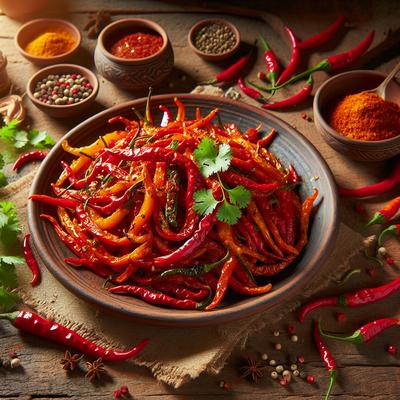 Image of Chilli Fried Peppers