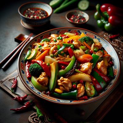 Image of Chinese Chicken Oven Stir Fry