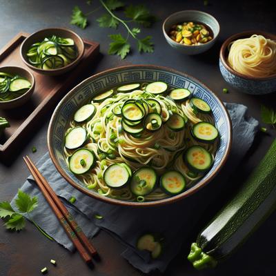 Image of Chinese Noodles Zucchini
