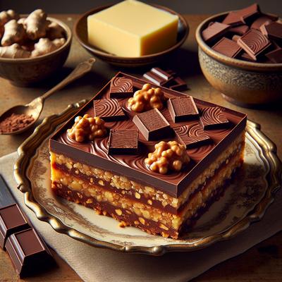 Image of Chocolate and Ginger Nut Slice No Bake