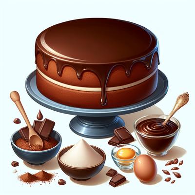 Image of Chocolate Cake with Chocolate Glaze
