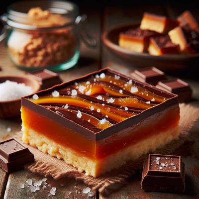 Image of Chocolate Caramel Tray Bake Slice
