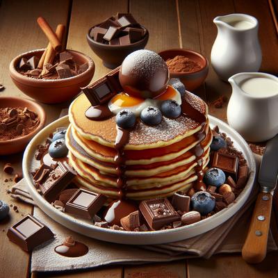Image of Chocolate Charlie Pancakes by Rebekah Gay