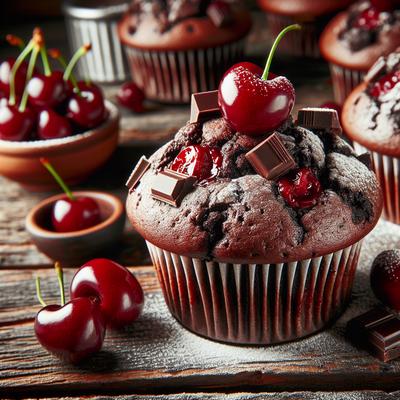 Image of Chocolate Cherry Muffins