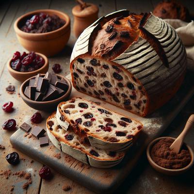 Image of Chocolate Cherry Sourdough Bread